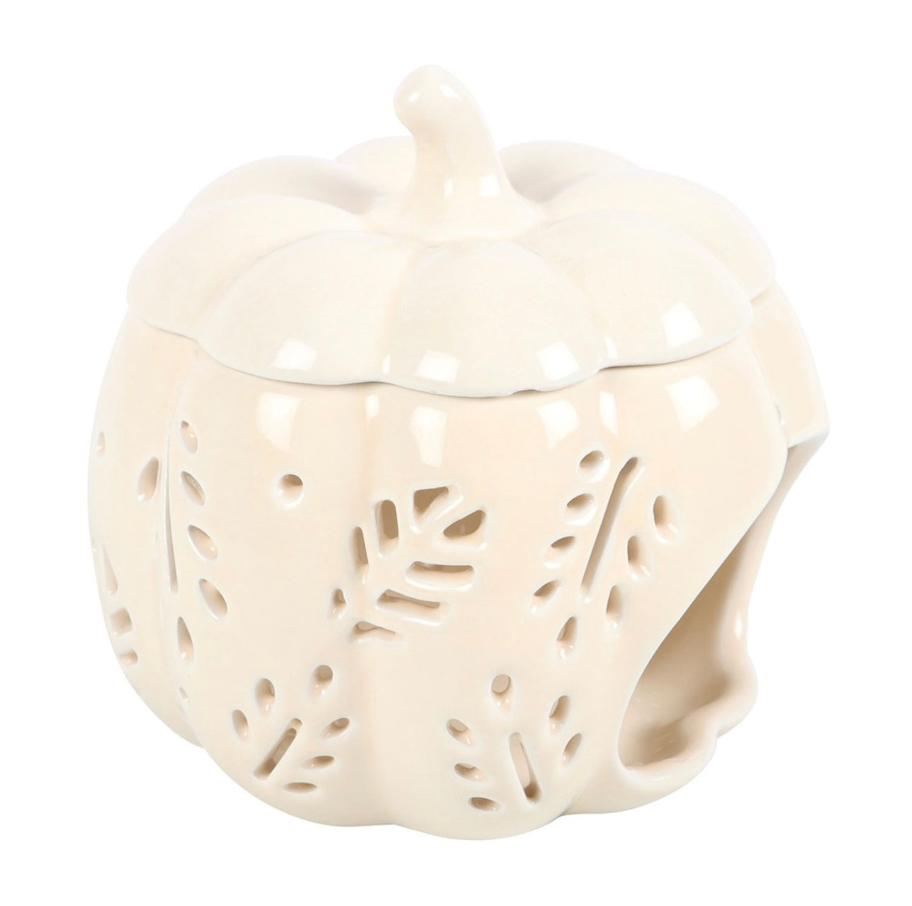 OFF WHITE AUTUMN LEAVES PUMPKIN OIL BURNER