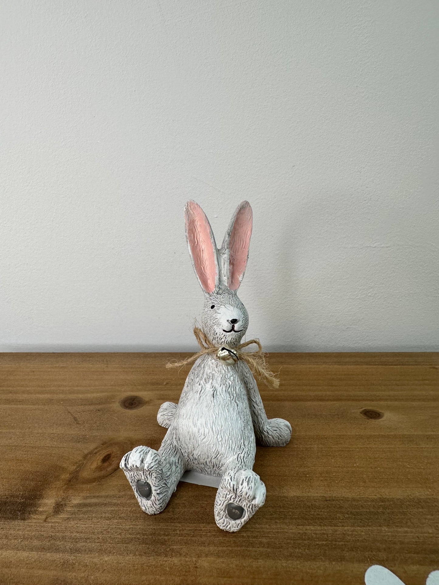 4 Charming Grey Rabbits Bunnies