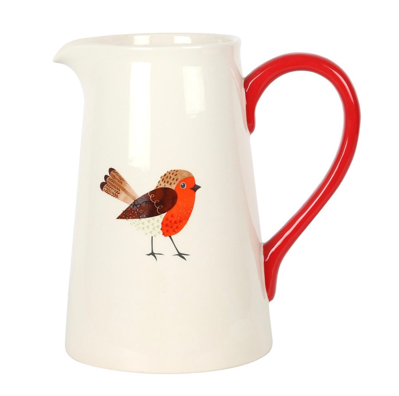 Large Robin Flower Jug 24cm