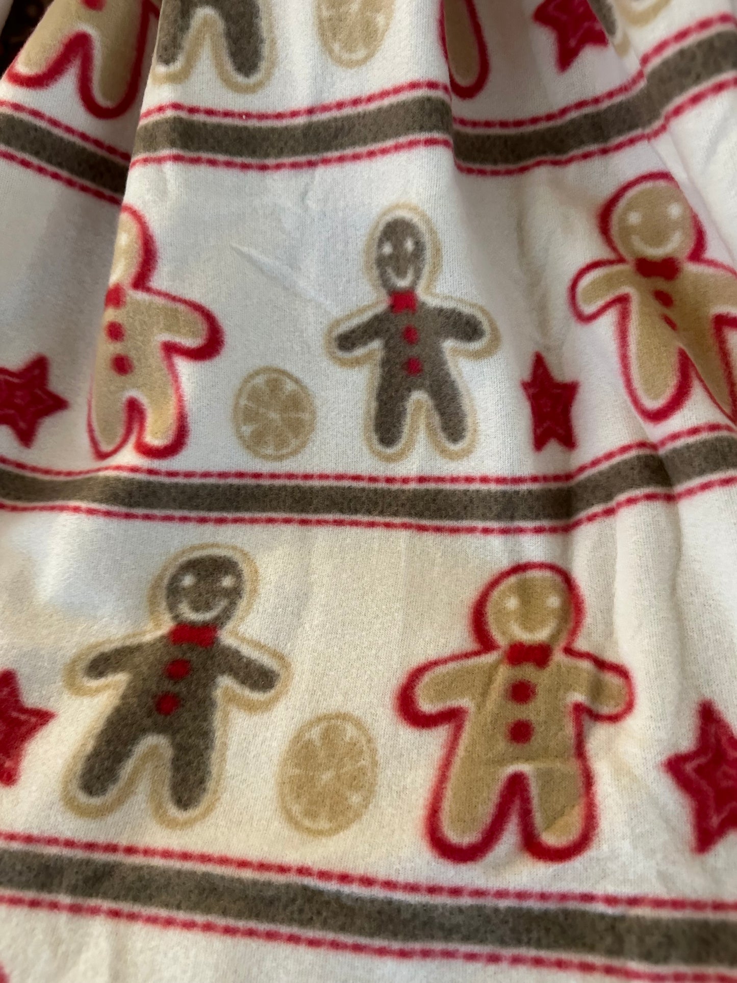 Gingerbread Man Fleece Throw 150cm