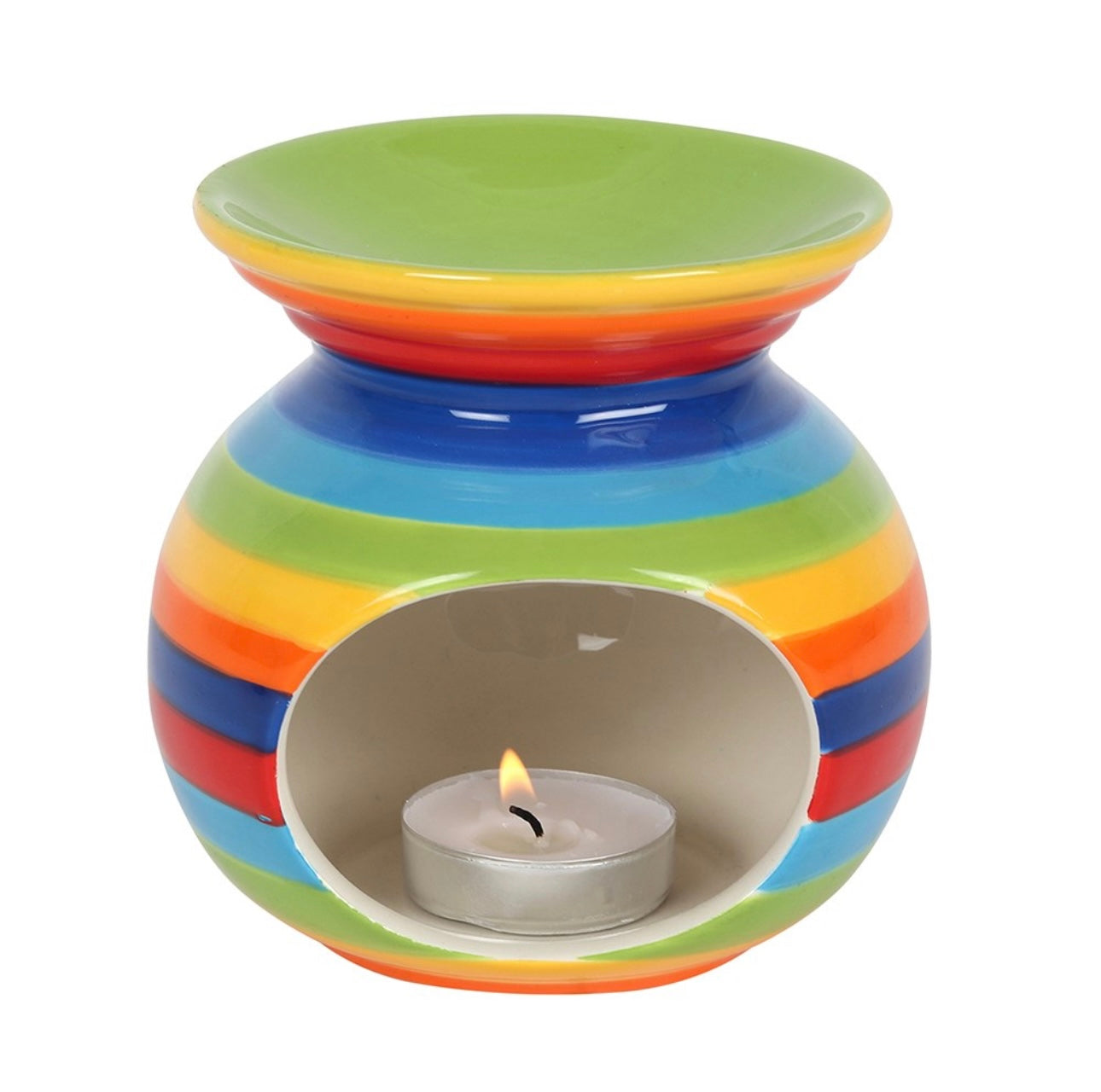 RAINBOW STRIPE OIL & WAX BURNER