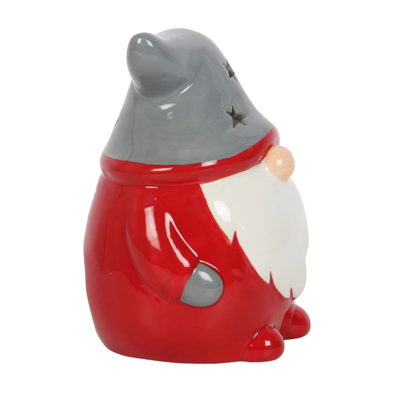 Red & Grey Gonk Tealight Holder