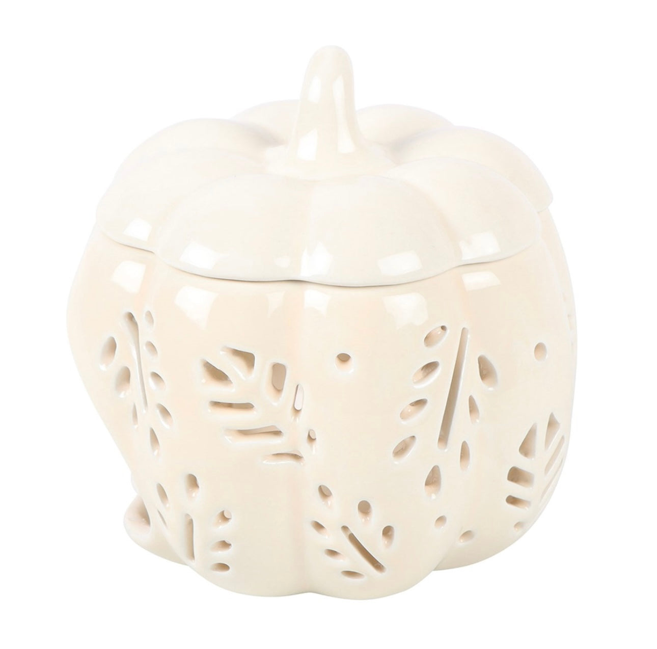 OFF WHITE AUTUMN LEAVES PUMPKIN OIL BURNER