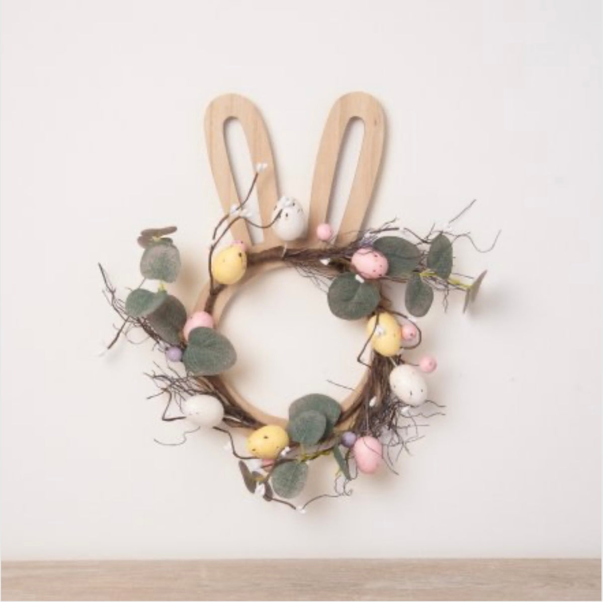 EASTER RABBIT WREATH 29CM