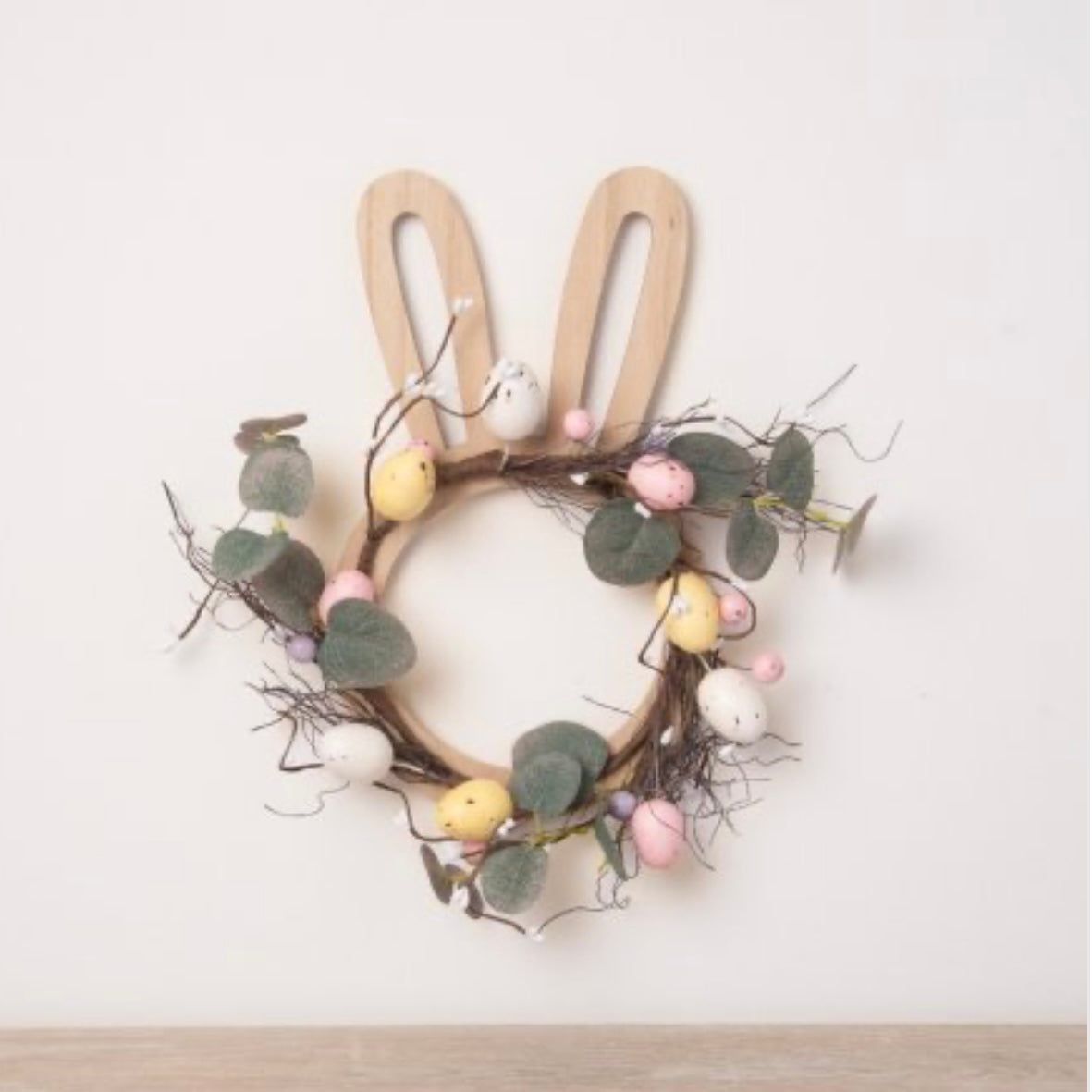 EASTER RABBIT WREATH 29CM