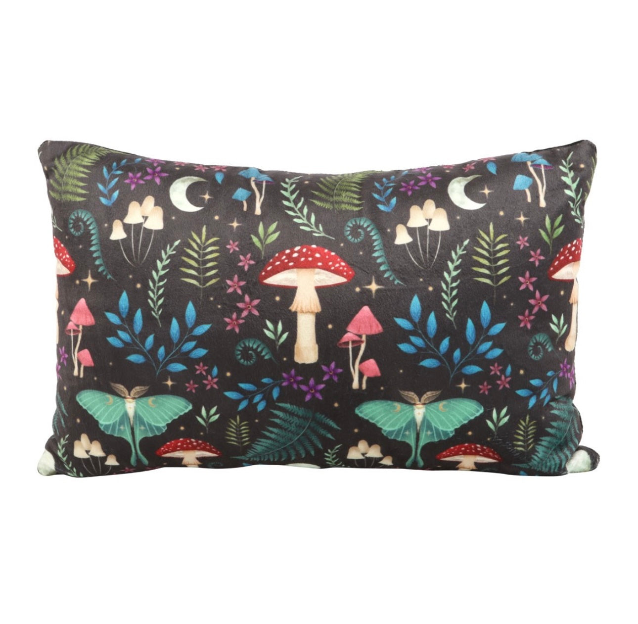 35CM SQUARE DARK FOREST PRINT CUSHION