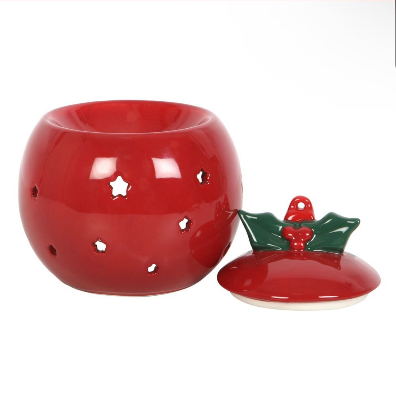 RED BAUBLE WAX or OIL BURNER