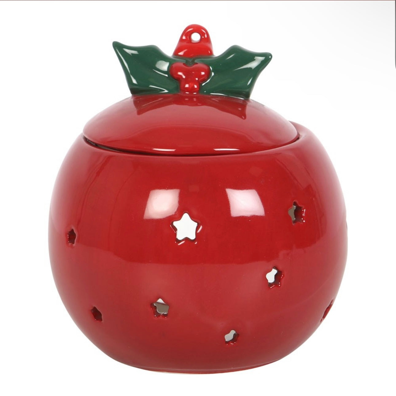 RED BAUBLE WAX or OIL BURNER