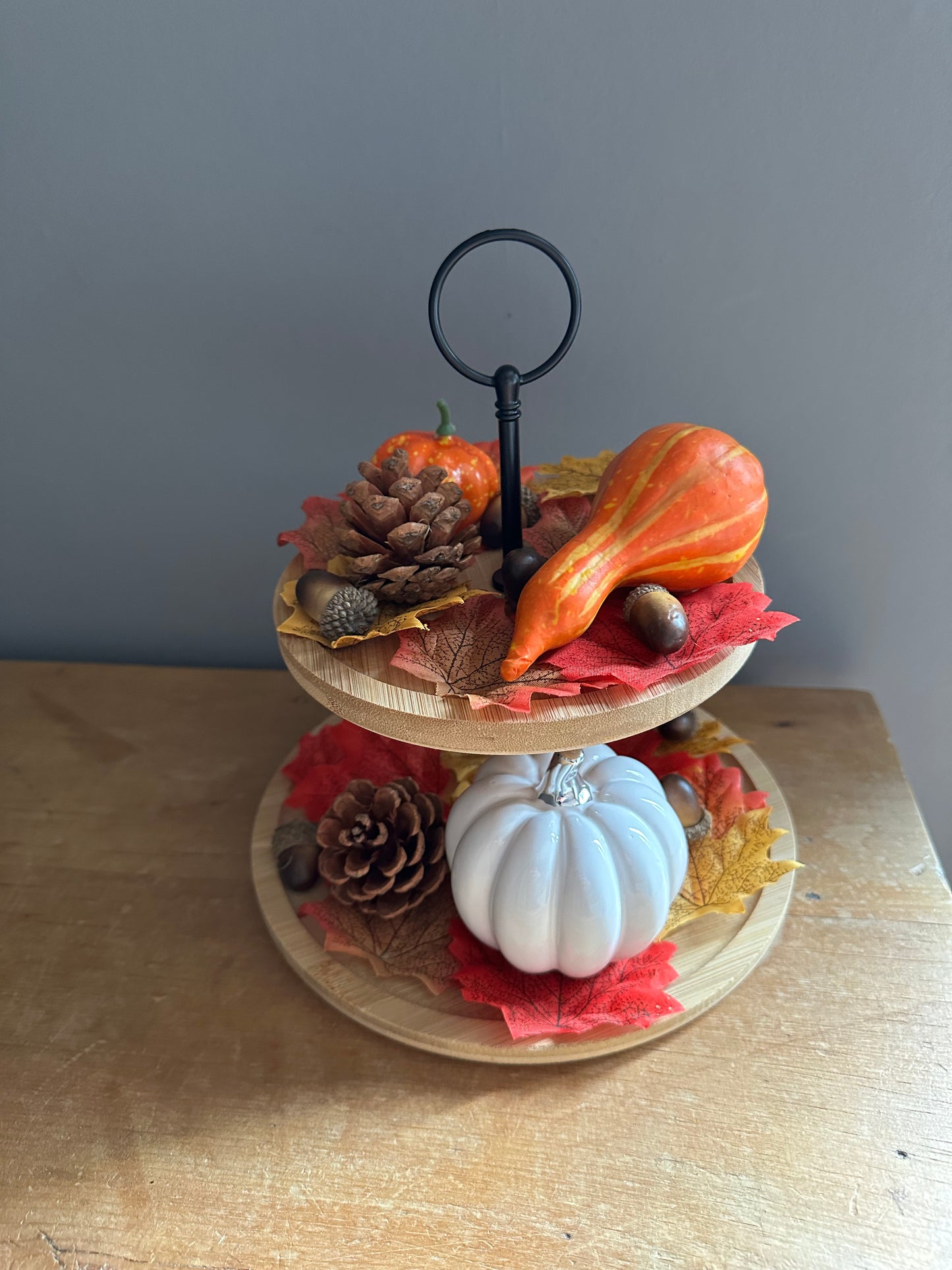 Wooden 2 Tier Display/Food Stand