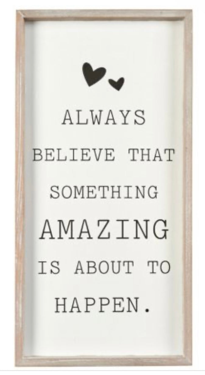 SOMETHING AMAZING FRAMED PLAQUE