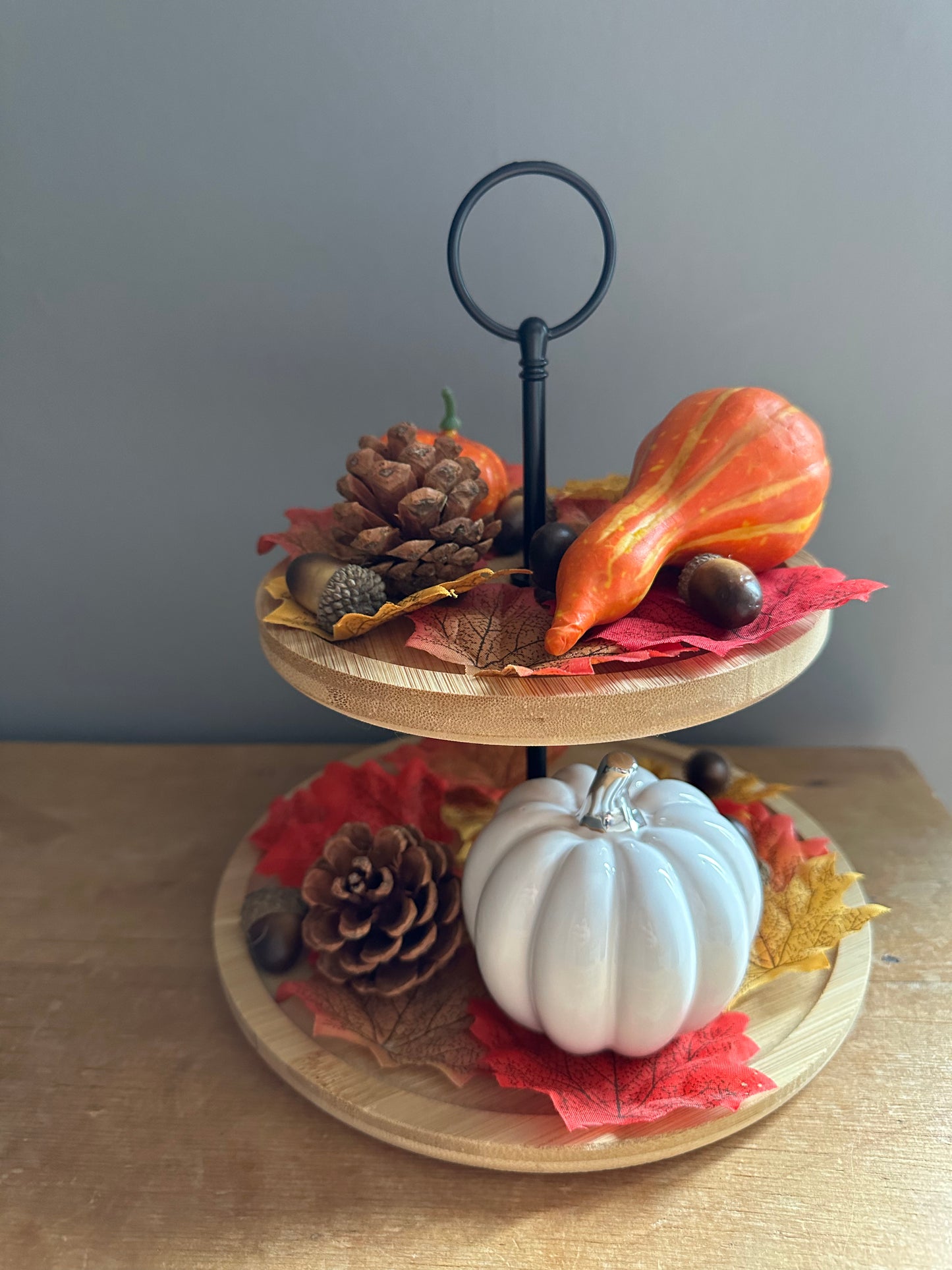 Wooden 2 Tier Display/Food Stand