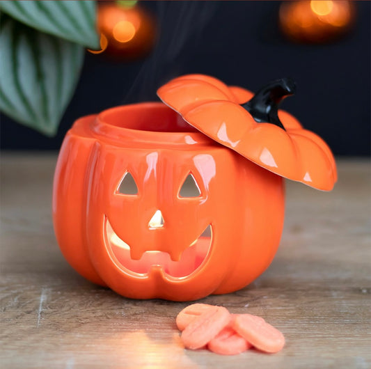 ORANGE JACK-O-LANTERN WAX WARMER