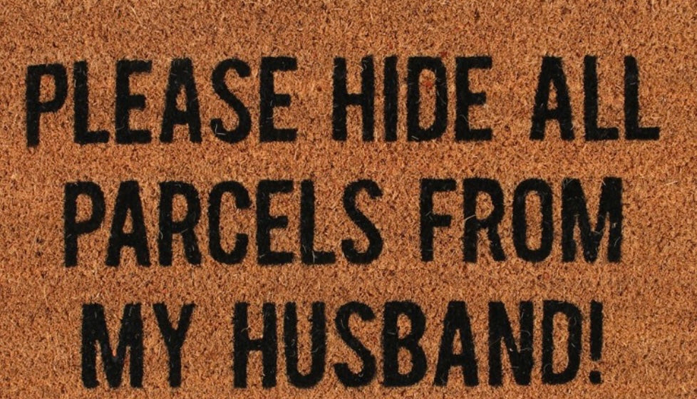 HIDE ALL PARCELS DOORMAT