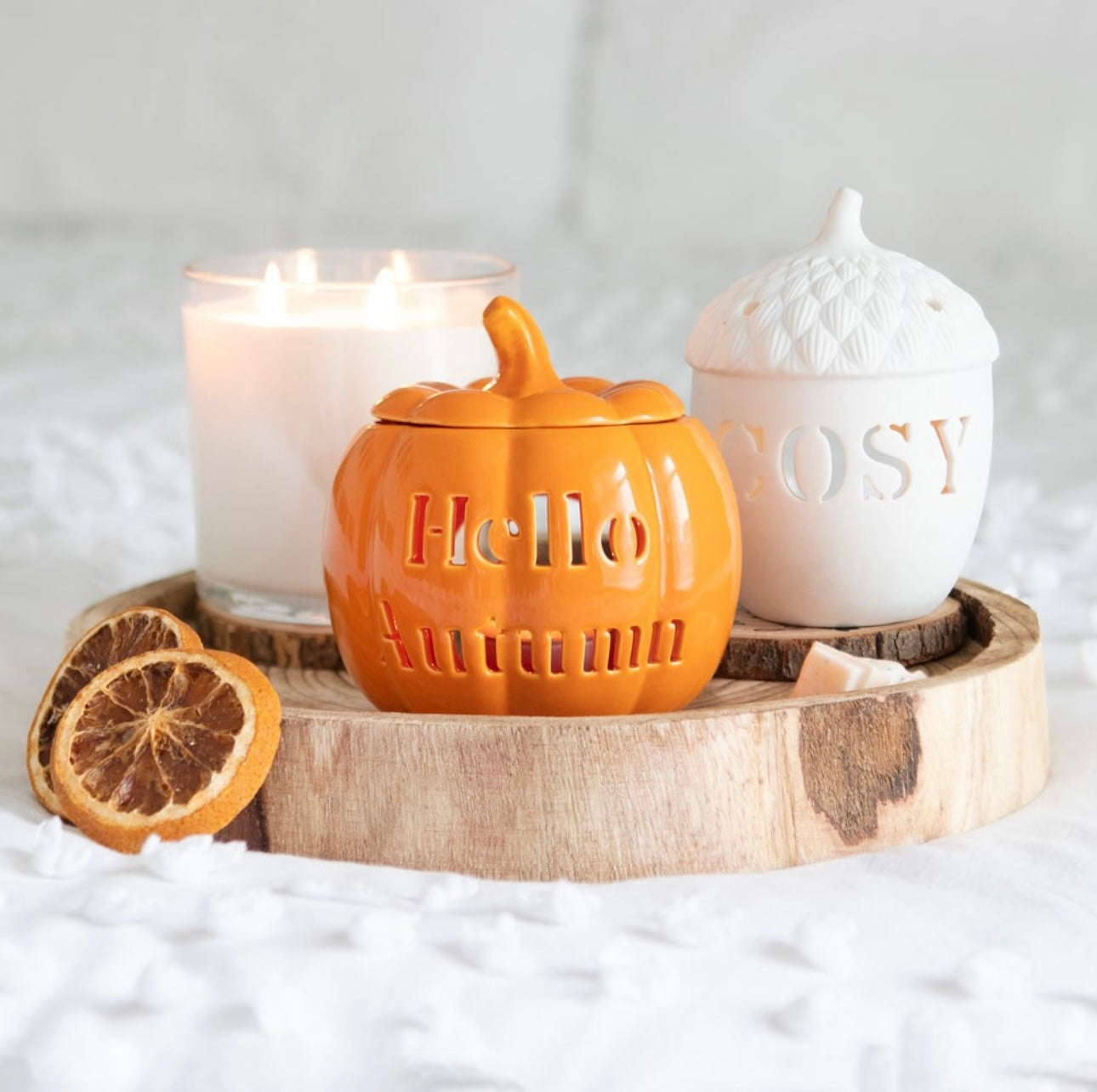 HELLO AUTUMN PUMPKIN OIL BURNER