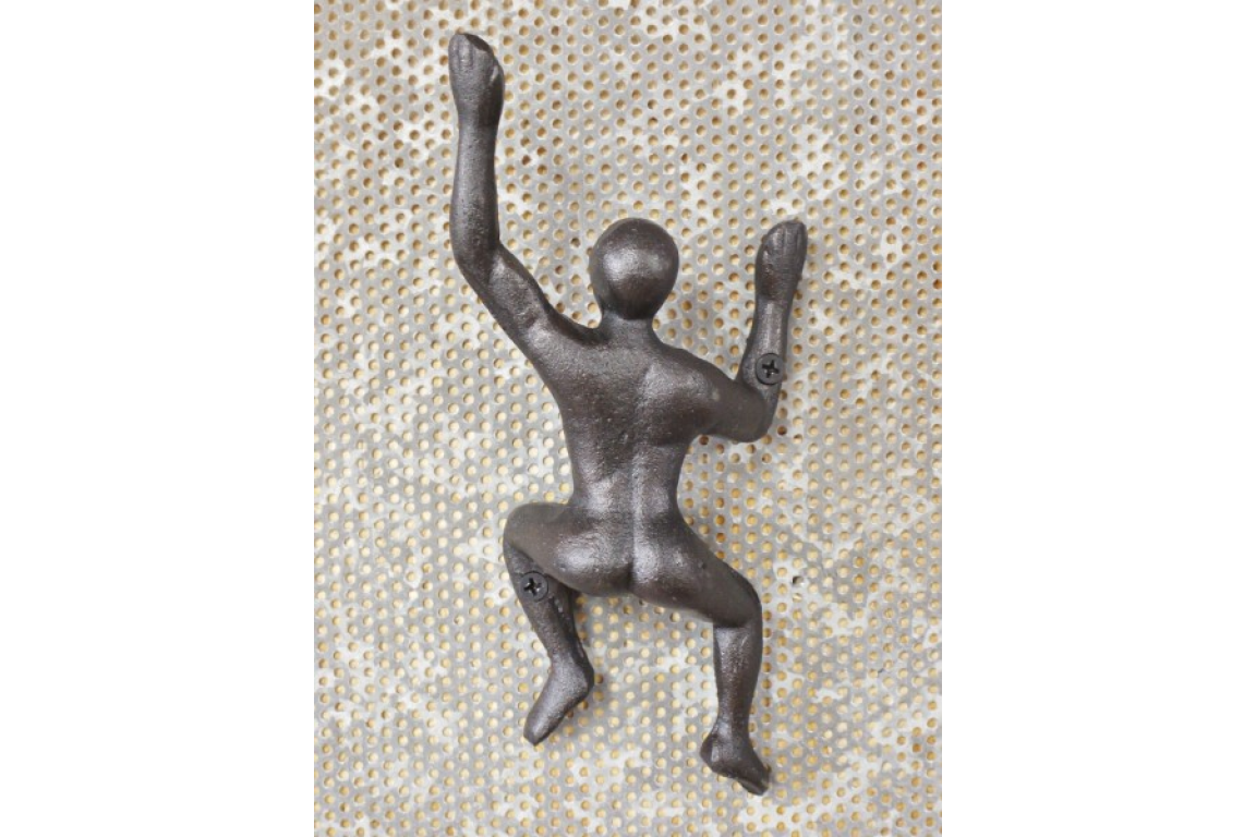 Cast Iron Climbing Man Coat Hook