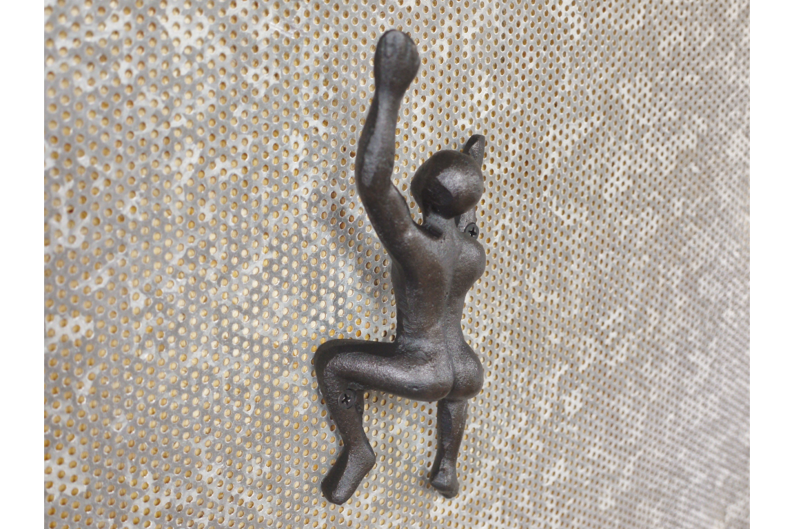 Cast Iron Climbing Man Coat Hook