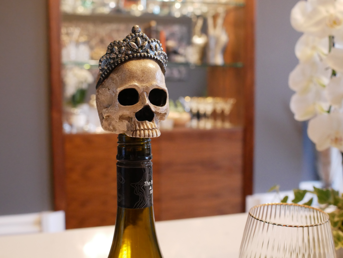 Skull Wine/Champagne Bottle Stopper