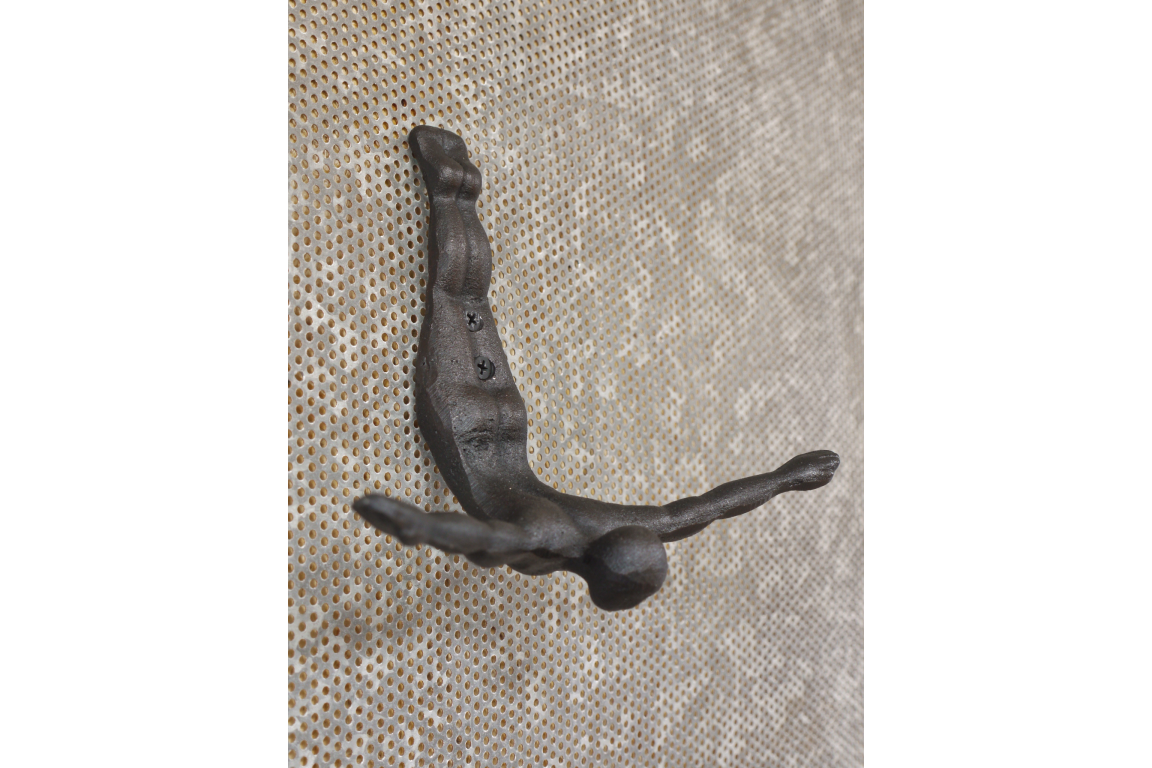 Cast Iron Diving Man Fun Coat Hook